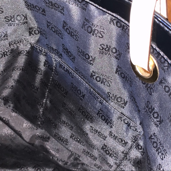 NWOT Michael Kors Black Patent Leather Tote‎ Handbag - Picture 8 of 14